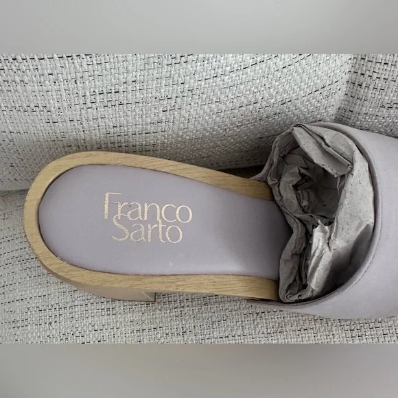 Woman's Franco Sarto Womens Capri 3 Clog Sandal in Soft Lilac size 8.5 - Picture 5 of 9